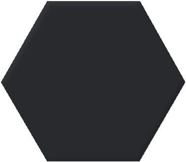 Oset Versalles HEX Black 20x24