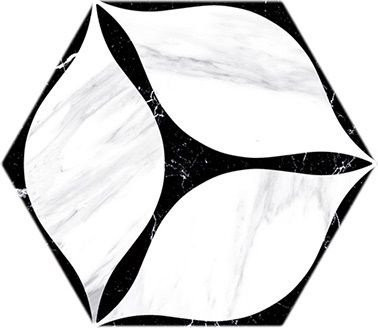 Oset Corola HEX Black 20x24