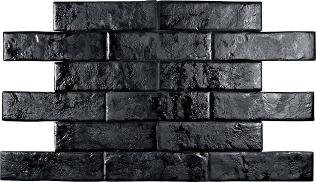 Pamesa Brickwall Negro 7х28