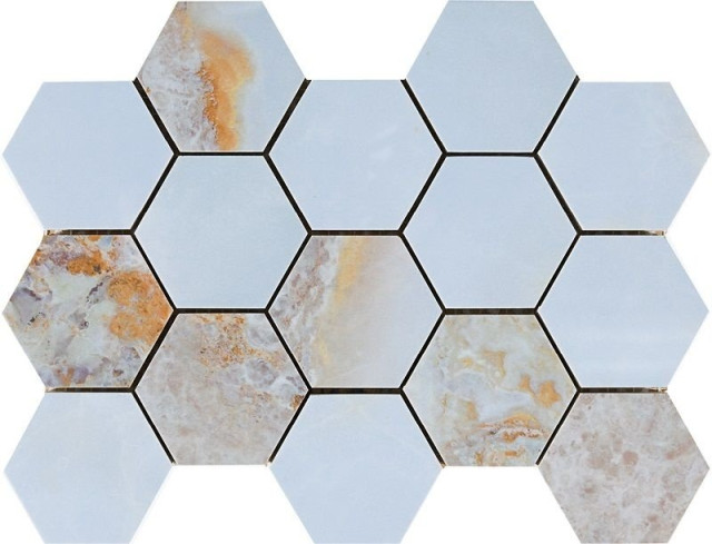 Pamesa Malla Hex CR Lux Danae Opalo 32,5x22,5