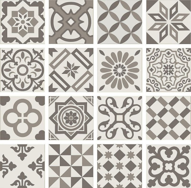 Ribesalbes Декор Antigua Dec Gris 20x20