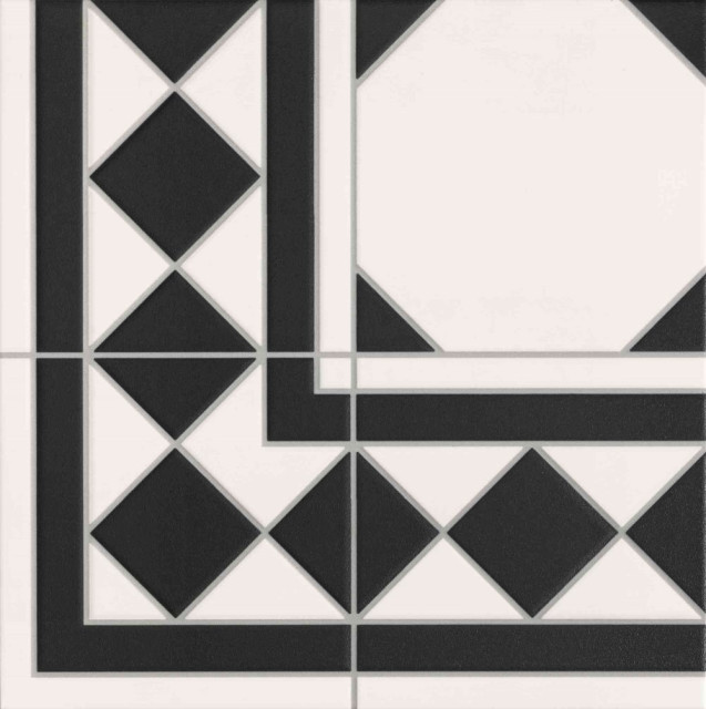 Realonda Oxford Negro Esquina 33x33