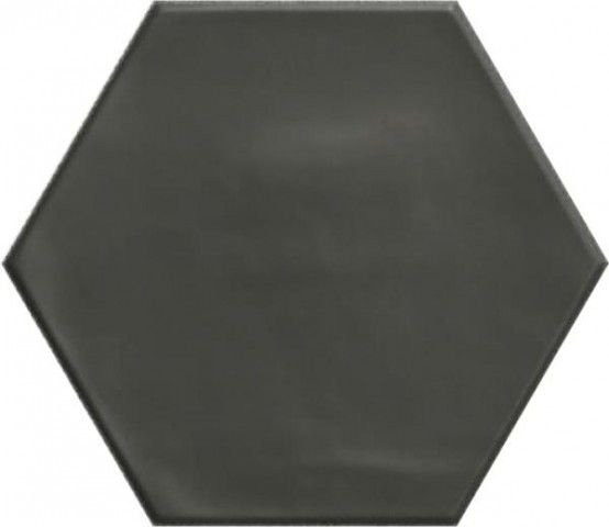 Ribesalbes Geometry Hex Black Matt 15x17,3