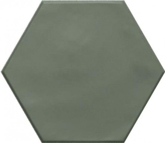 Ribesalbes Geometry Hex Green Matt 15x17,3