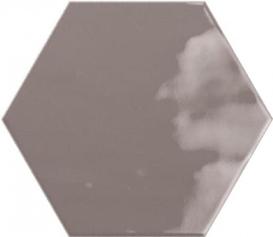 Ribesalbes Geometry Hex Charcoal Glossy 15x17,3