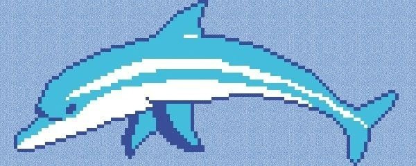 Vidrepur Панно Delfin Marino (на сетке) 317X126,8