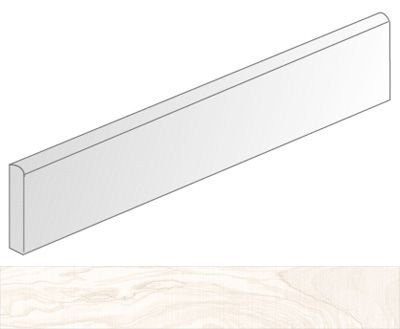 Vives Gamma-R Rodapie Blanco 9,4x44,3