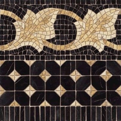 Vives Iliada Cenefa Midas Negro 43,5x43,5