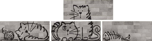 Vives Marlon Nuney-4 Gris 20х50 (компл. 4 шт.)