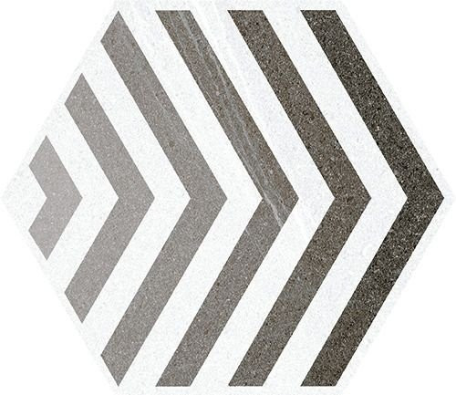 Vives Seine Hexagono Lacroix Gris 23х26,6