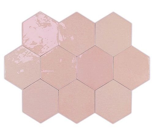 Wow Zelige Hexa Pink 10,8х12,4