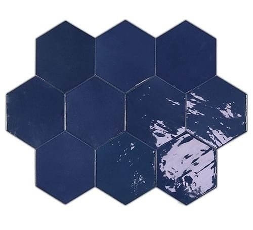 Wow Zelige Hexa Cobalt 10.8x12.4