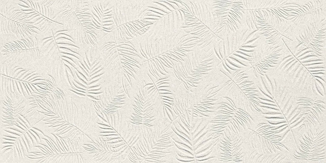 Atlas Concorde 3D Wall Carve Leaf White 40x80