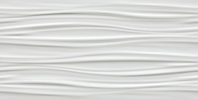 Atlas Concorde 3D Wall Ribbon White Matt 40x80