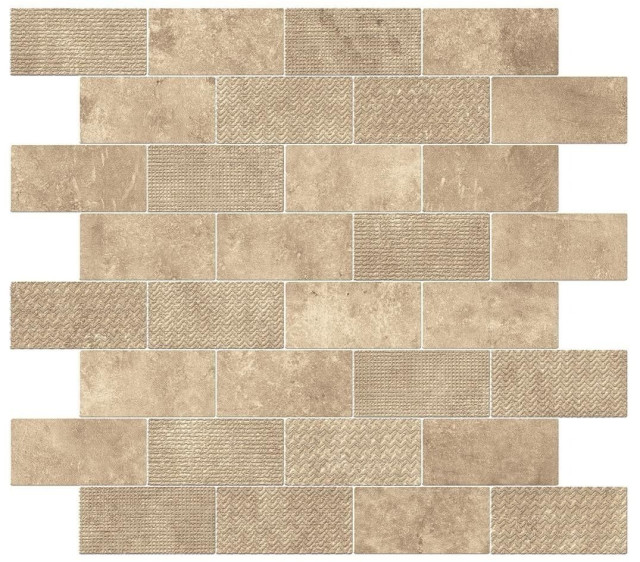 Atlas Concorde Aix Beige Minibrick Tumbled 30,5x30,5