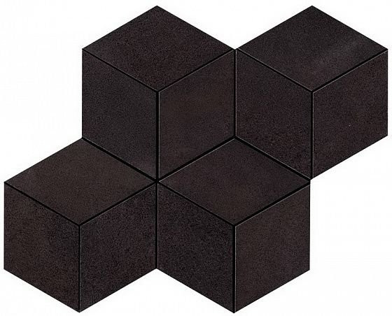 Atlas Concorde Blaze Iron Mosaico Esagono Matt 30x35