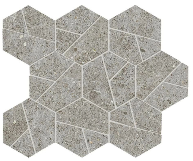 Atlas Concorde Boost Stone Grey Mosaico Hex 25x28,5