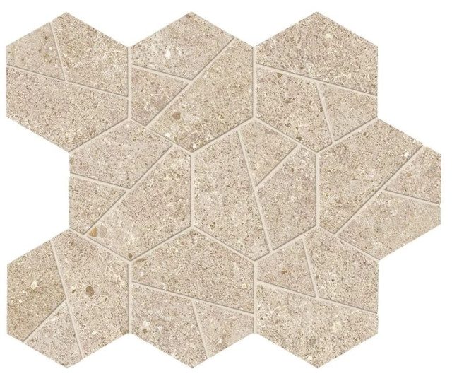 Atlas Concorde Boost Stone Cream Mosaico Hex 25x28,5