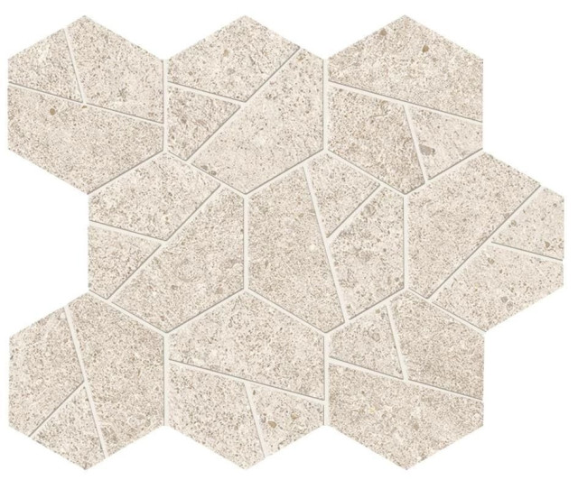 Atlas Concorde Boost Stone White Mosaico Hex 25x28,5