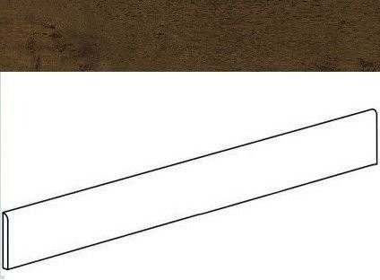 Atlas Concorde Heartwood Moka Battiscopa 120 7,2x120