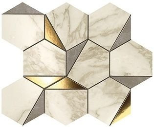 Atlas Concorde Marvel Gold Hex Gris-Calacatta 25,1x29