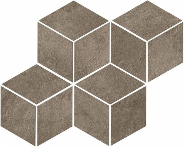 Atlas Concorde Raw Mud Mosaico Esagono 30x35