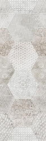 Aurelia Flou Dec. Flou White Decoro Trama 20x60
