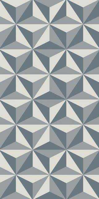 Dado Ceramica Anni 70 Decoro Triangoli Rett. 60x120