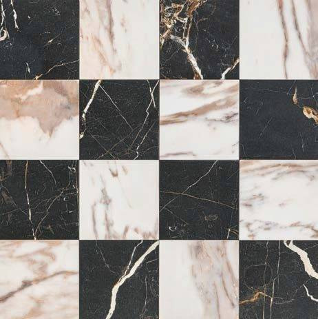 Edimax Reve Mosaico Chess Rose - Noir 30x30H0.9