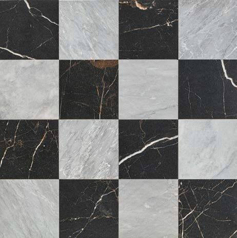Edimax Reve Mosaico Chess Gris - Noir 30x30H0.9