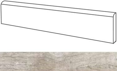 Elios Ceramica Grand Sequoia Battiscopa Grey 6,2x84