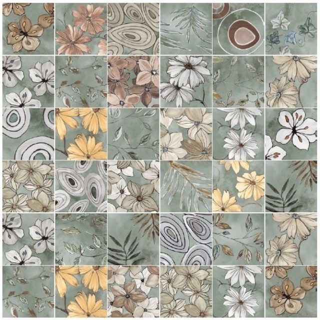 Elios Ceramica Emotion Surprise Green 20x20H0.85