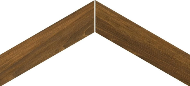 Emil Ceramica Sleekwood Chevron 60 Mohogany 11x54