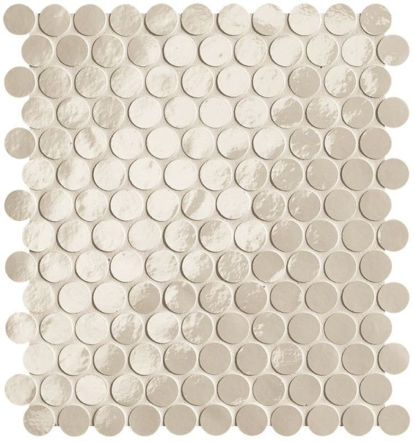 Fap Ceramiche Glim Avorio Round Mosaico 29.5x32.5
