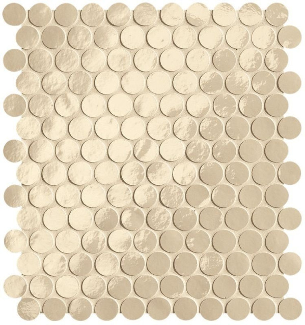 Fap Ceramiche Glim Beige Round Mosaico 29.5x32.5