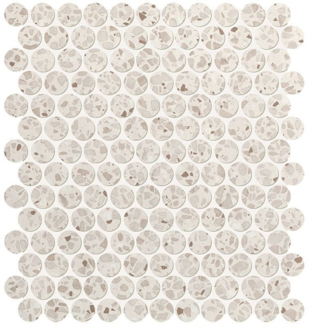 Fap Ceramiche Glim Gemme Bianco Round Mosaico 29x32.5