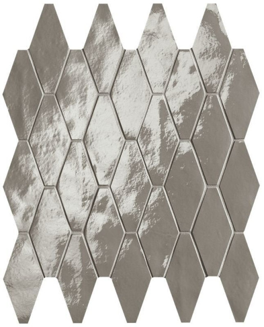 Fap Ceramiche Glim Grigio Fumo Rombi Mosaico 31x35.5