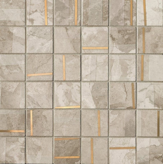 Fap Kamu White Metal Mosaico 30x30