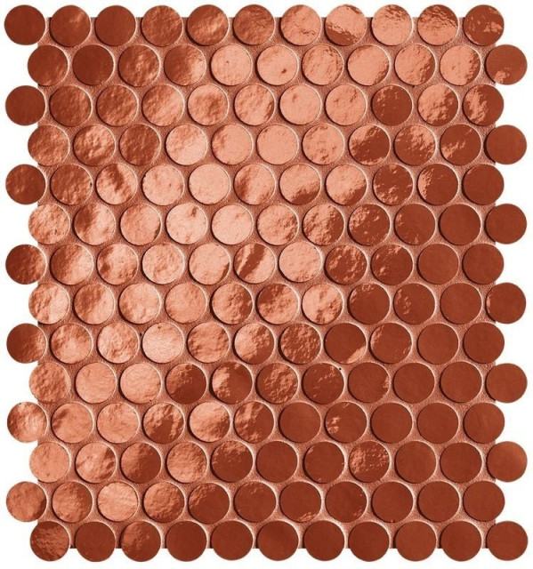 Fap Ceramiche Glim Rosso Round Mosaico 29.5x32.5