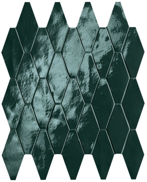 Fap Ceramiche Glim Petrolio Rombi Mosaico 31x35.5