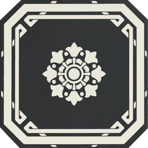 Grazia Old England Ottagono Black Dover 20x20