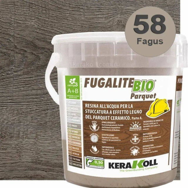 Kerakoll Fugalite Bio Parquet 58 Fagus (A+B) 3кг