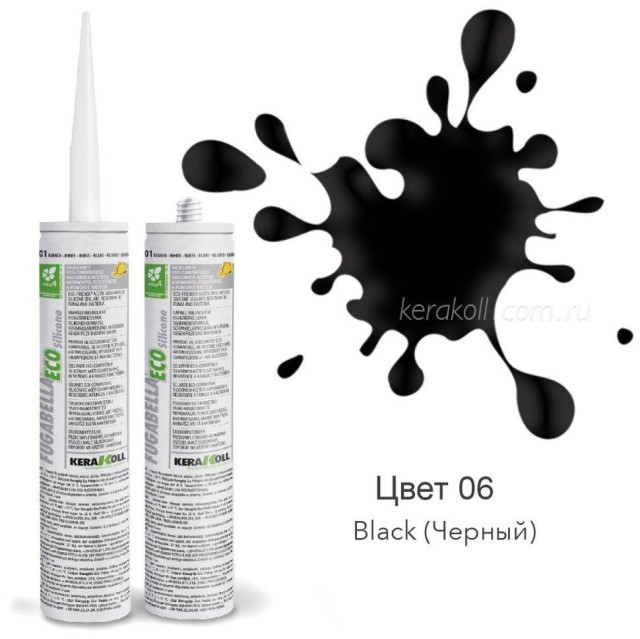 Kerakoll Fugabella Eco Silicone 06 Black 310 мл