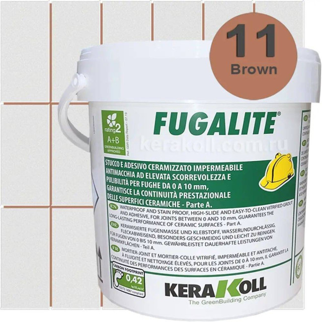 Kerakoll Fugalite Eco 11 Brown (A+B) 3кг
