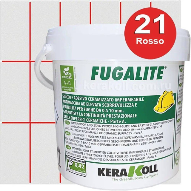 Kerakoll Fugalite Eco 21 Rosso (A+B) 3кг