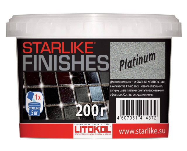 Litokol Starlike Finishes Platinum 200г