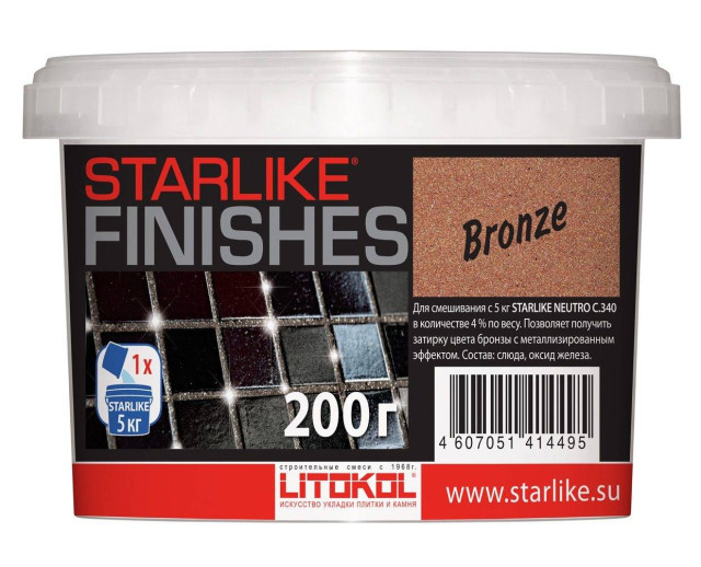 Litokol Starlike Finishes Bronze 200г