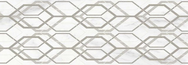 Marazzi Italy Marbleplay Decoro Net White 30x90