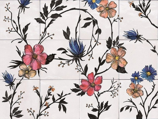 Marazzi Italy Rice Decoro Garden Modulo A 45x60