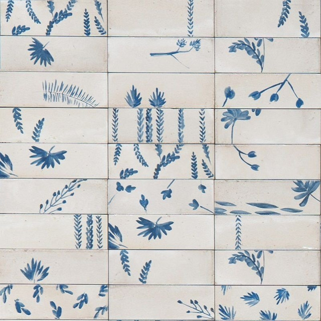 Marazzi Italy Rice Decoro Leaf Natural 5x15